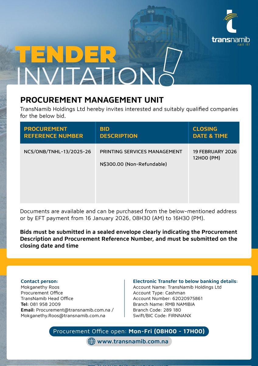 Transnamib Holdings Limited tweet media