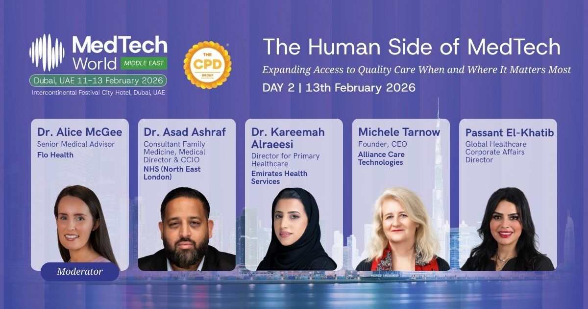 Med_Tech_World's tweet image. 🩺 The Human Side of MedTech
Expanding access to quality care where and when it matters most.

13 February | Day 2
📍Intercontinental Festival City Hotel | Dubai, UAE
🎟️Secure your pass now: eu1.hubs.ly/H0q-Swl0

#HealthcareAccess #MedTech #HealthEquity #MTWMiddleEast2026