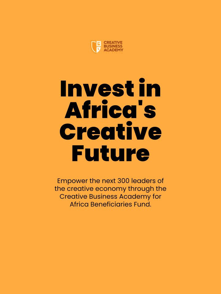 Creative Business Academy For Africa. tweet media