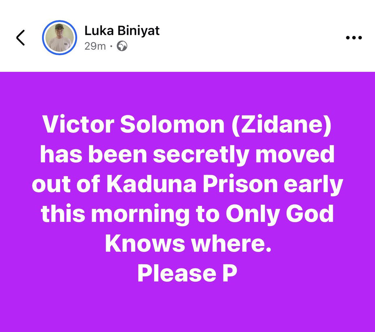 Bassy_Agozie's tweet image. Nigerians, please lend your voices and speak up for Zidane.

Another soul is about to be wasted for defending himself.

Victor Solomon must be freed.

@tedcruz @FLOTUS @RepRileyMoore @POTUS @amanpour @CTmagazine 

#FreeZidaneNow