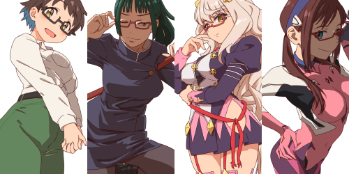 #眼鏡っ娘を見るとストレスが減るらしい 昨年の眼鏡キャラ祭り 