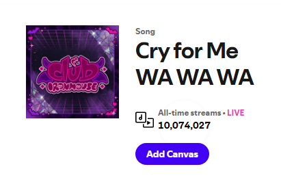 shirobeats's tweet image. 10 MILLION STREAMS ON SPOTIFY!!! @ironmouse @Hala_CG Lets go!!!