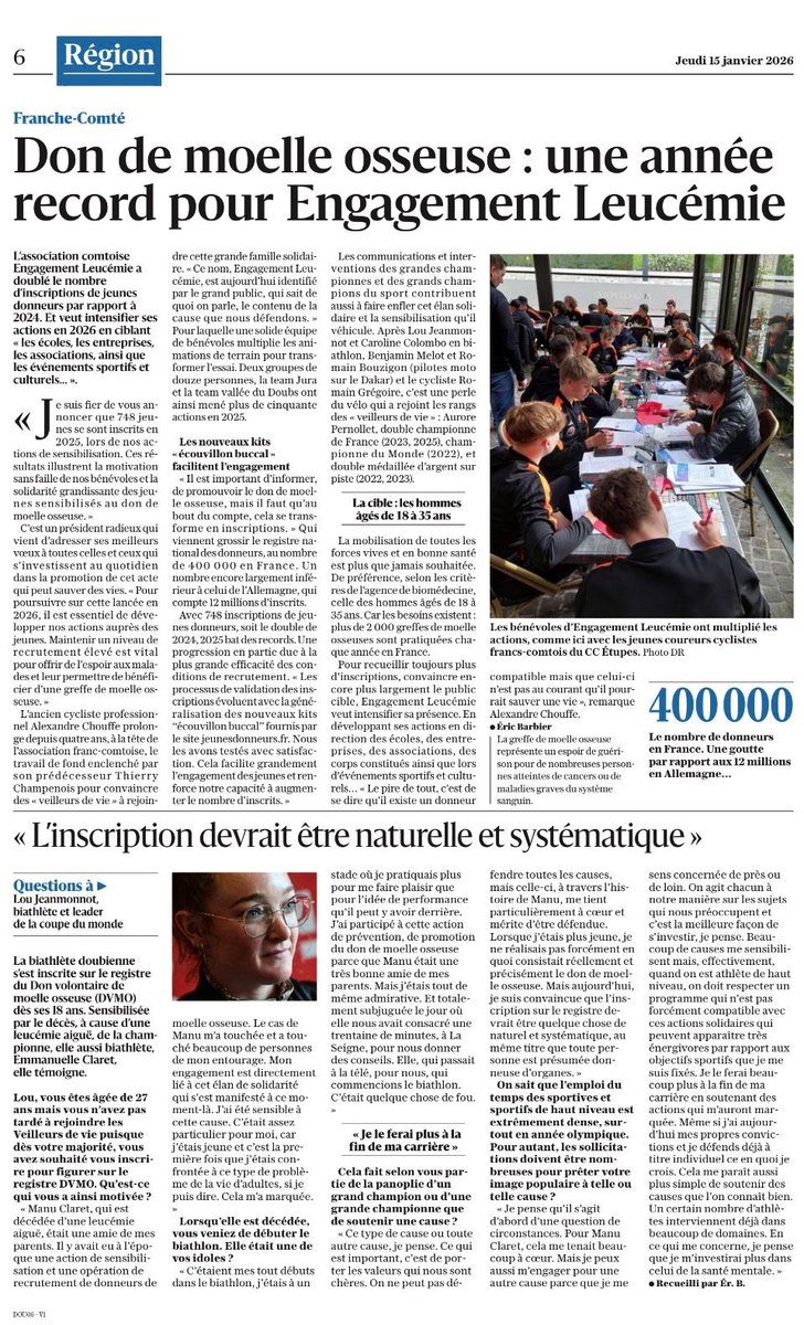 Engagement Leucémie tweet media