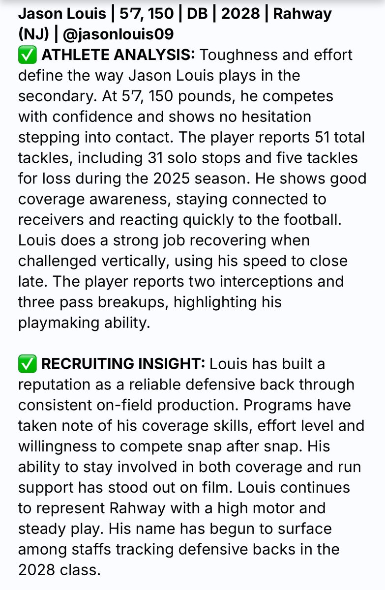 Jason Louis ‘28 tweet media