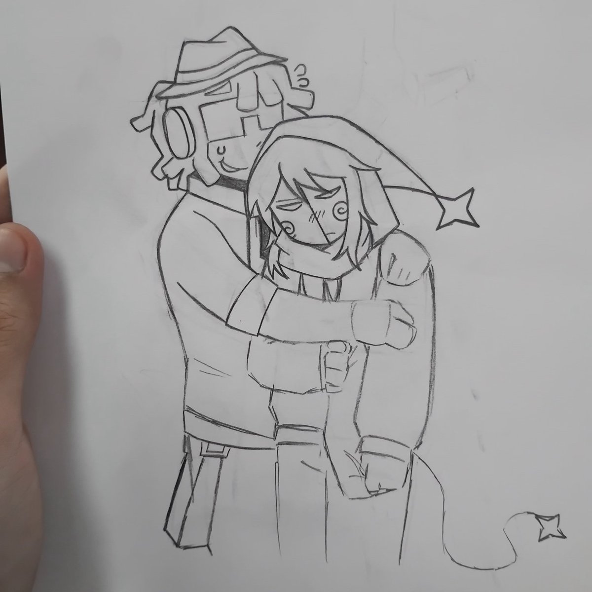 I was in art class, and we had to free draw something for one of our scores, so I drew <a href="/eniigimi/">eni</a>'s pokerface, and I got a 92 for it.. (Always trust in pokerface!)

It's unfinished because I ran out of time.

#pokerface #noli #chance #forsaken