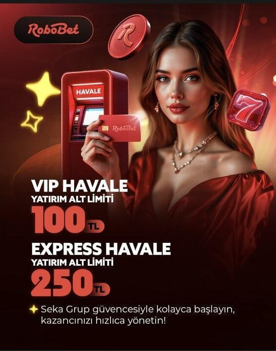 📢 ROBOBET'TE HAVALE YATIRIMLARINIZ HEM HIZLI HEM DE DÜŞÜK ALT LİMİTLİ!

🤩 Havale yatırım yöntemiyle hemen yatırım yaparak Robobet’te yeni nesil bahis deneyimini keşfedin kisa.link/OgSMW

#RobobetYeniNesilBahis