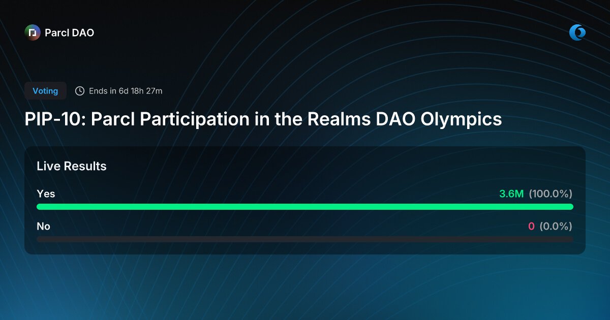 DAO Olympics Kickoff