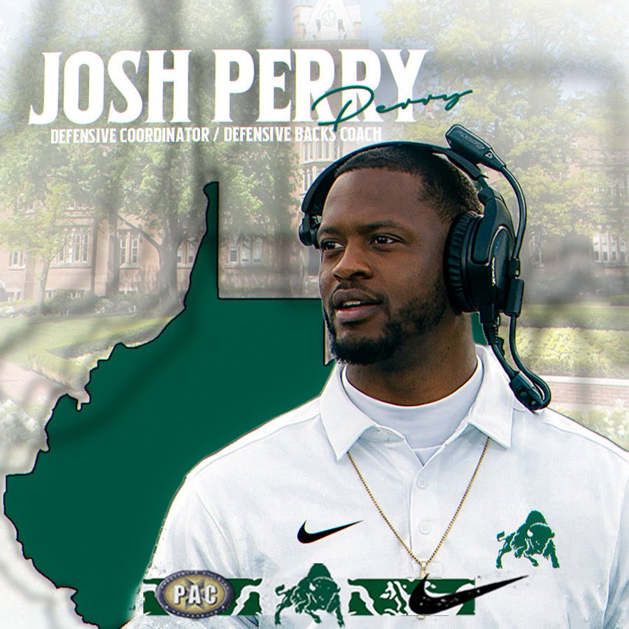 coachperry_8's tweet image. Proud to announce I will be accepting the Defensive Coordinator/Defensive Backs role at Bethany College #rollbison #D3