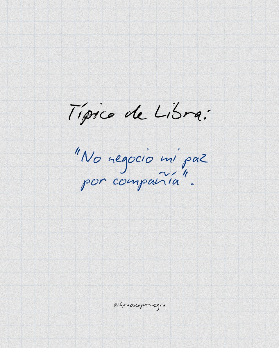 Cosas de Libra 🔮