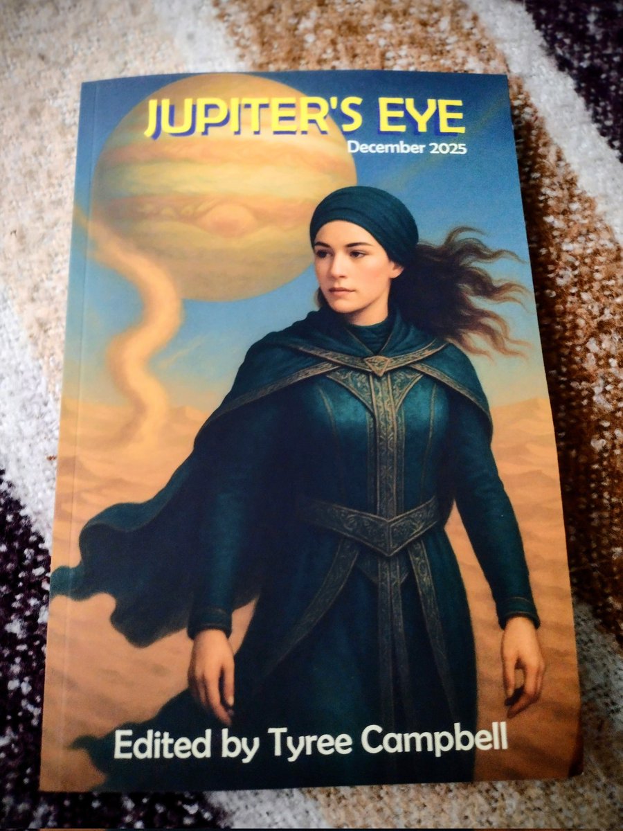 markplynch's tweet image. And it's #ShamelessPlug time. My short science fiction story "The Worldwide Wood" is published in the latest issue of Jupiter's Eye. (Link in next post.) My complimentary copy is pictured below. A big thank you to Tyree Campbell for including it. #JupitersEye #SF #ShortStory