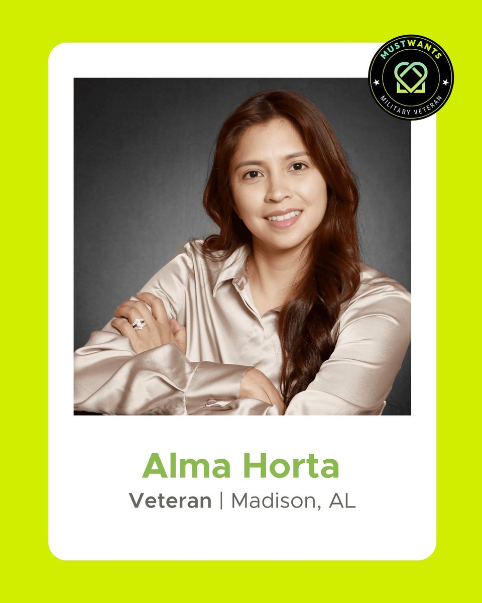 #IntroThursday From soldier to trusted realtor, Alma Horta helps military families find homes with empathy and expertise. Connect with her today! mustwants.com/find-a-pro #MilitaryMove #MustWants 🇺🇸✨