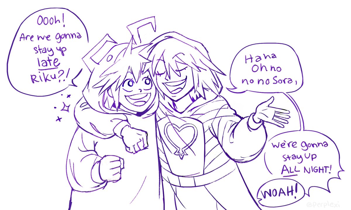 perplexi's tweet image. the onesie sleepover continues🌛✨ #kingdomhearts