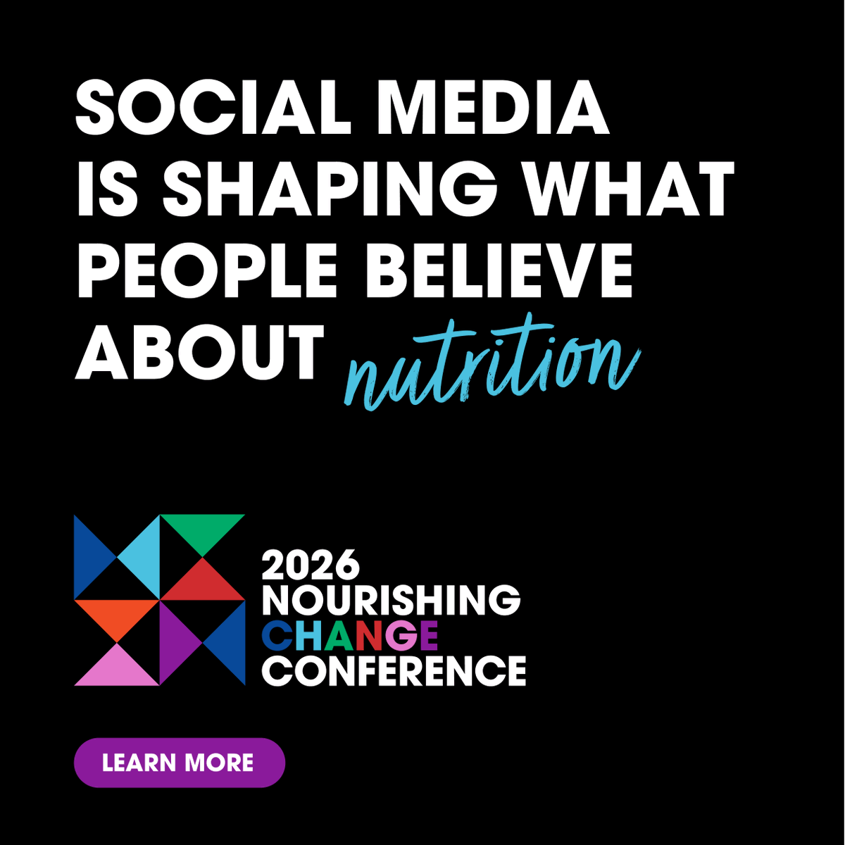 NChangeLive's tweet image. Millions seek nutrition advice on TikTok, but preliminary research findings suggest as little as 2.1% of content is classified as accurate. Explore insights featuring perspective from @MyFitnessPal’s Head of Nutrition, ahead of the 2026 conference.

ow.ly/b3fU50XWsn7