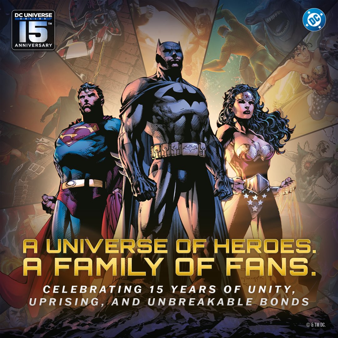 🥳This Week In DCUO!
🔸Enjoy 50% Off Fate Tokens (Through 1/19/26)
🔸Claim the code HEROIC15 to claim your 15th Anniversary Emblem! (Expires 2/28/26)

 #DCUO #Steam #Playstation #Xbox #Switch