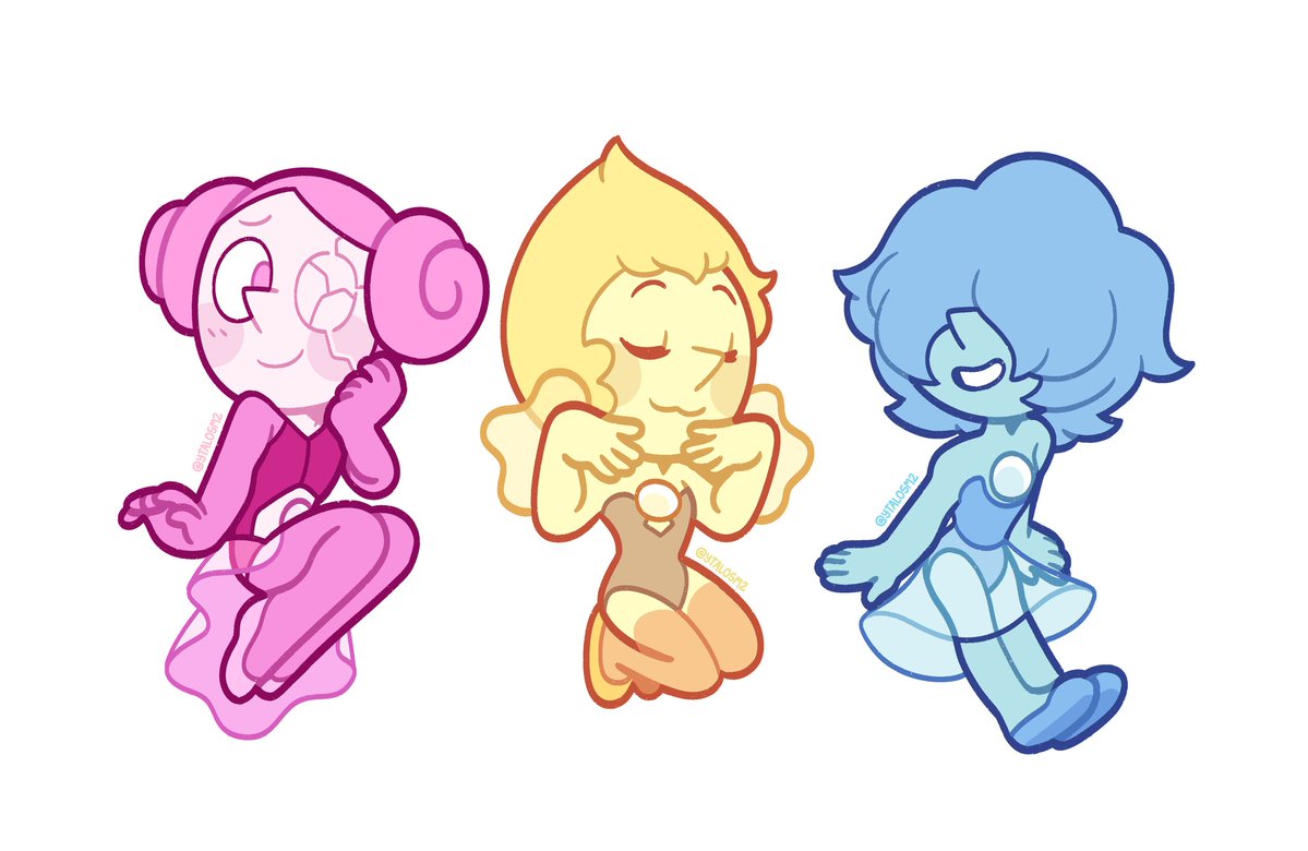 YtaloSM2's tweet image. i made the other pearls too #stevenuniverse