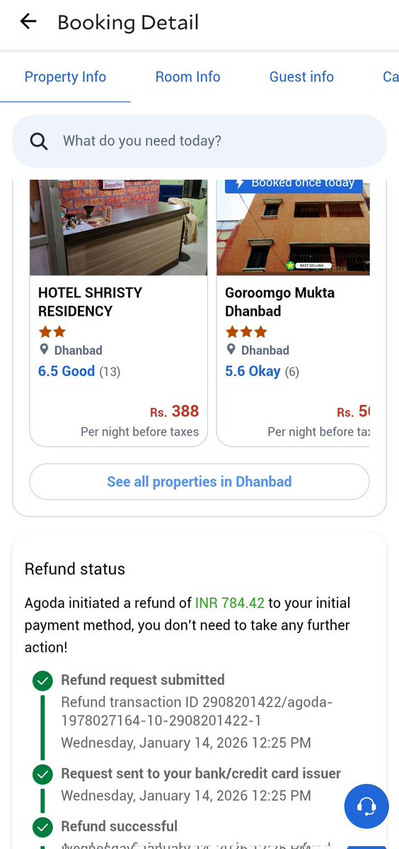 berozgar_789's tweet image. @agodaindia  @agoda when i cancelled a booking . You app is showing my refund is complete but still i did nor recieve my refund.
Tell me when i will  got refund.