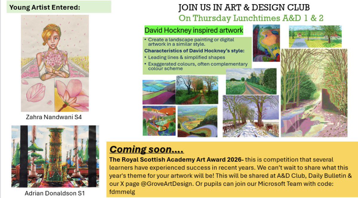 Grove Academy_ Art & Design tweet media