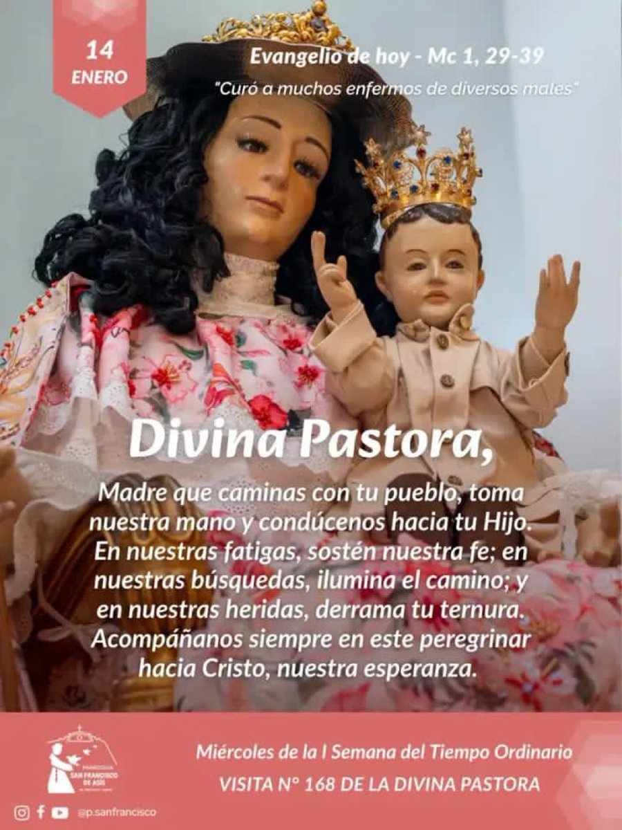 EXCELSA MADRE DIVINA PASTORA BENDICENOS Y PROTEGENOS ….!!