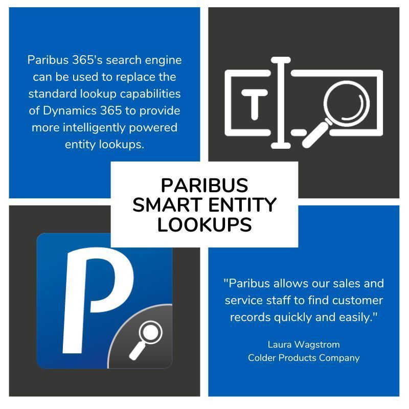 With #fuzzymatching and Searching capabilities

Ensures #Dynamics365 users have a safer tool allowing them to always establish the correct entity Lookup 

#CRMdata #CRMentity

Find out more:  buff.ly/3OGKkBQ