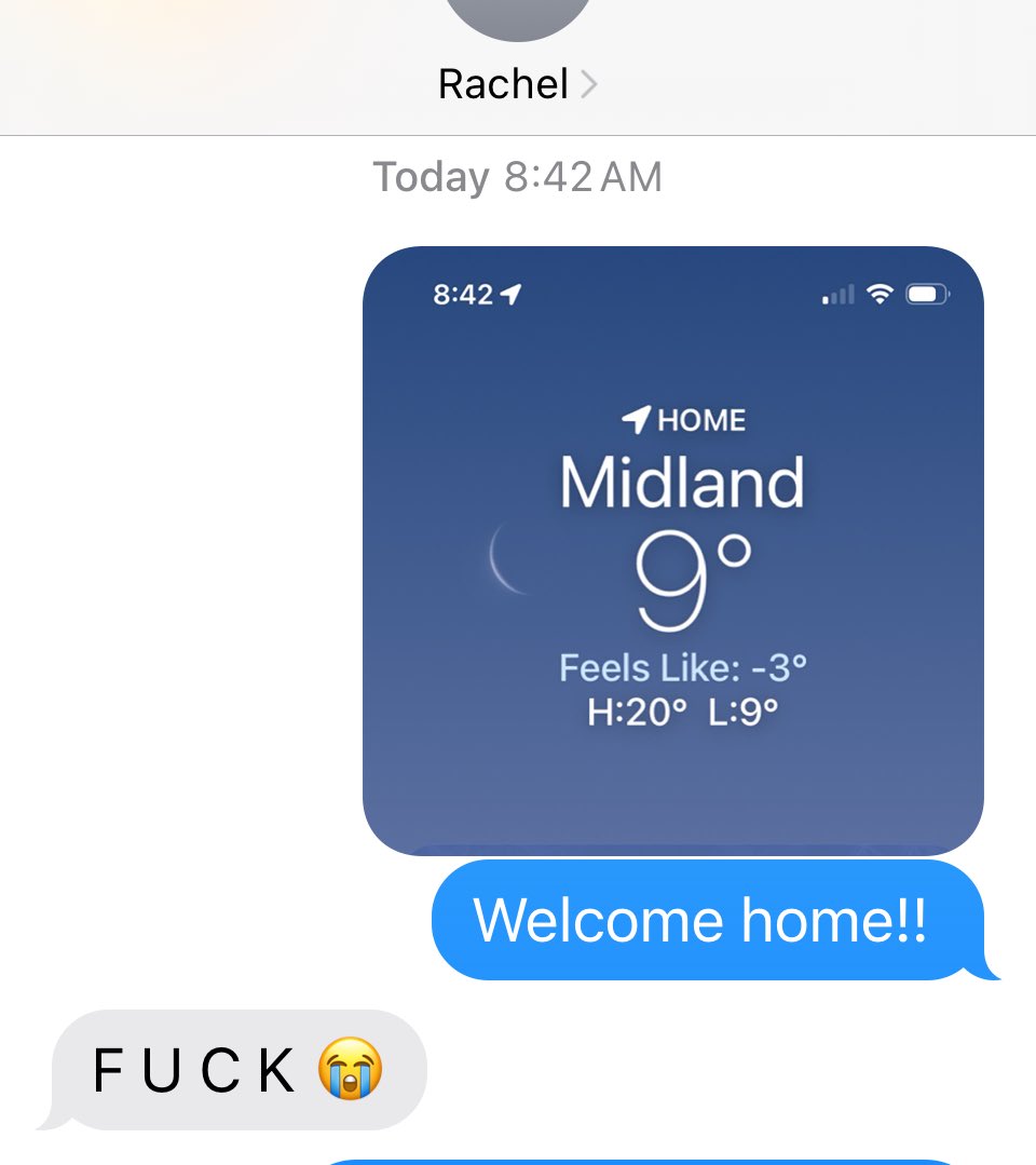 Yes, I’m that friend who will welcome you back from Puerto Rico with screenshot of the frigid temps. 😂