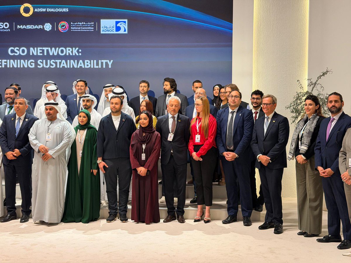 DrJudyK's tweet photo. Abu Dhabi Sustainability Week @UAE_BARQ @UAEMissionToUN @unahungary @Masdar where we all hold each other accountable towards our 2030 SDG goals- “collaboration between private and public” is the only way #ADSWSummit #ADSW https://t.co/BHnjEb5mvl