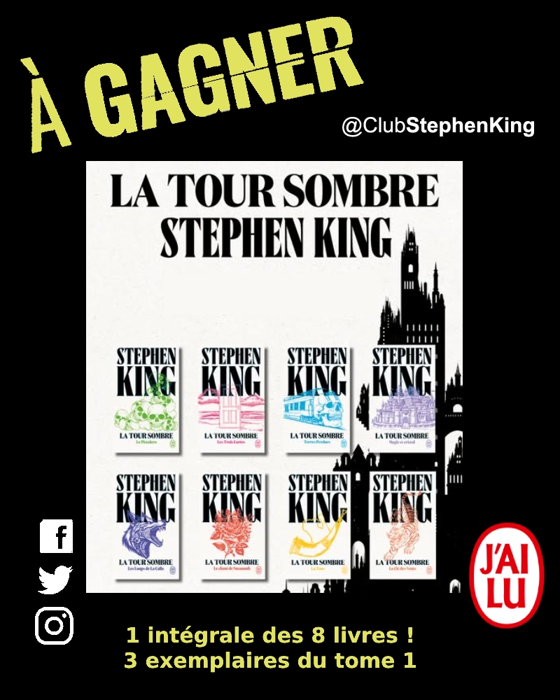 [FR - concours] 🎁 Gagnez "La Tour Sombre" de Stephen King !

Pour participer : 
✅ RT + Follow
✅ Dites-nous combien de livres principaux contient cette saga 😊😊😊

D'autres livres sont à gagner sur FB et Insta

Détails et liens : club-stephenking.fr/concours-latou…

.
.

Bonne chance à