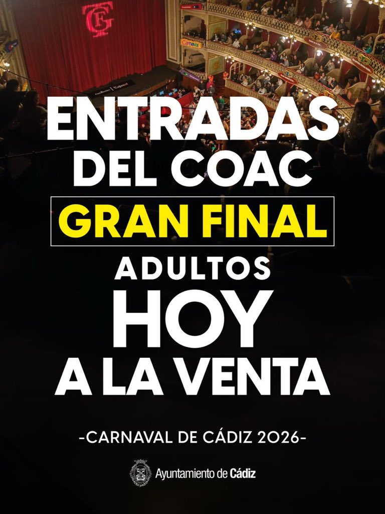 ⏰ A las 17h
📍 En el Ayuntamiento de Cádiz