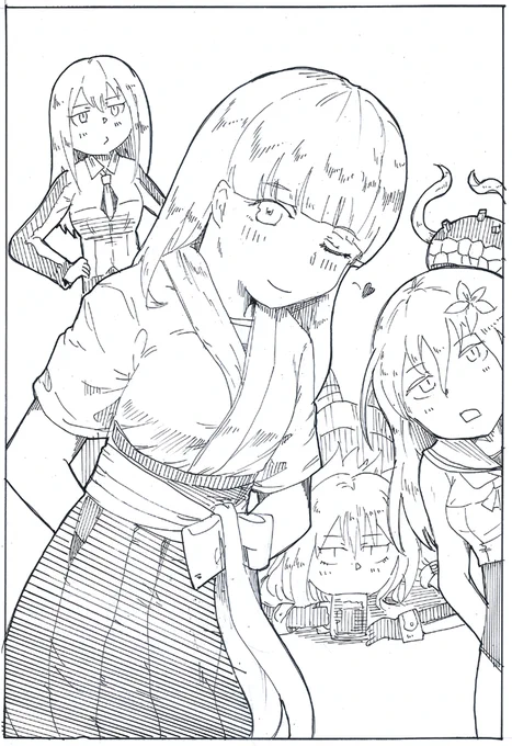 神鷹ちゃんの髪を下ろしてみよう委員会に入りました 