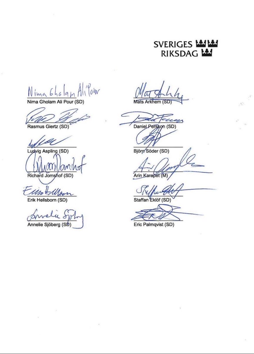 PahlaviComms's tweet image. ۱۲ نماینده پارلمان سوئد به طور مشترک حمایت خود را از انقلاب ملی ایران و شاهزاده رضا پهلوی ابراز کردند.⁩