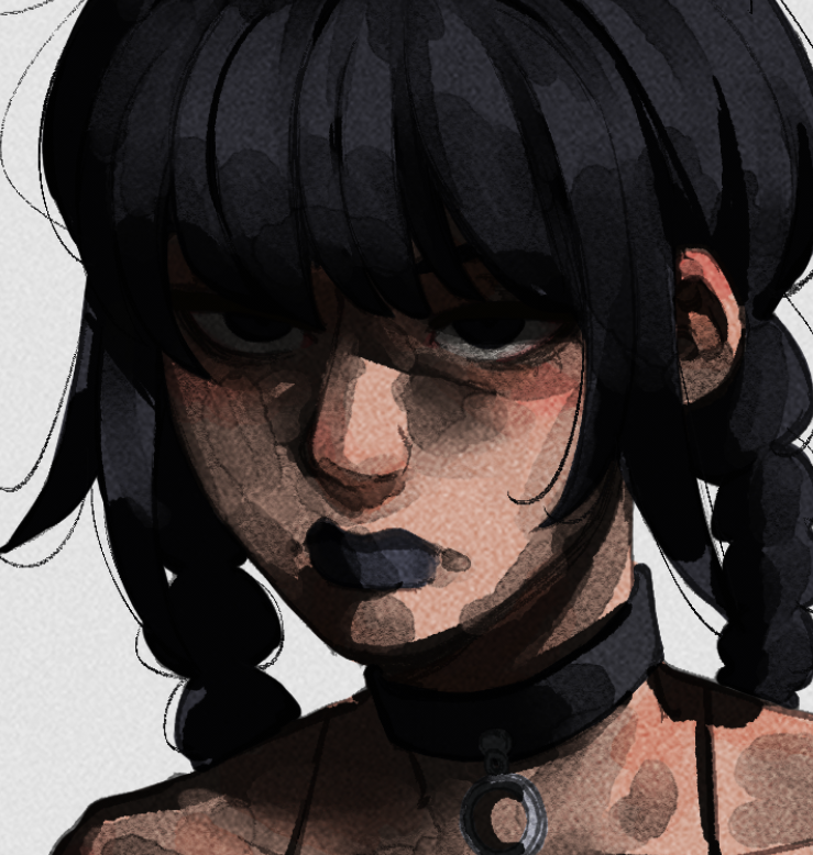 gretchenrng's tweet image. Lil gremlin looks angry(?) during coloring hehe