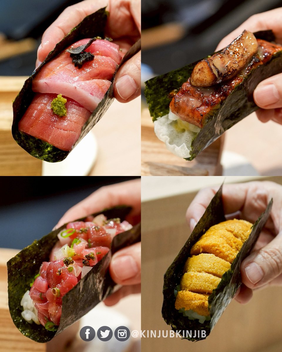 🌟Kozuri Hand Roll ร้านแฮนด์โรลบาร์เปิดใหม่ในโซน Groove ชั้น 2 ของเซ็นทรัลเวิลด์ เป็นแบรนด์ใหม่จาก Kozue Omakase ร้านโอมากาเสะเจ้าดัง

🍣Hand Roll Set ที่นี้จะมีทั้งหมด 5 Set
4 Rolls 590 | 5 Rolls 790 | 6 Rolls 990 | 7 Rolls 1290

😍เราลองเป็นแบบ 7 Rolls และก็ Upgrade Rolls ไป 2
