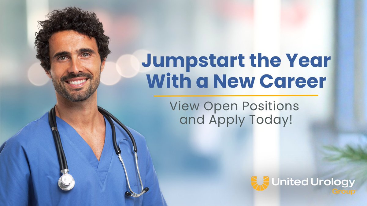 UnitedUrology's tweet photo. The new year is a time for new beginnings, so why not jumpstart your life with a strategic career move? United Urology Group is growing, and our affiliates across the country are looking for dedicated professionals to join their practices. Check out the current openings. https://t.co/pYxA5j1Xqx