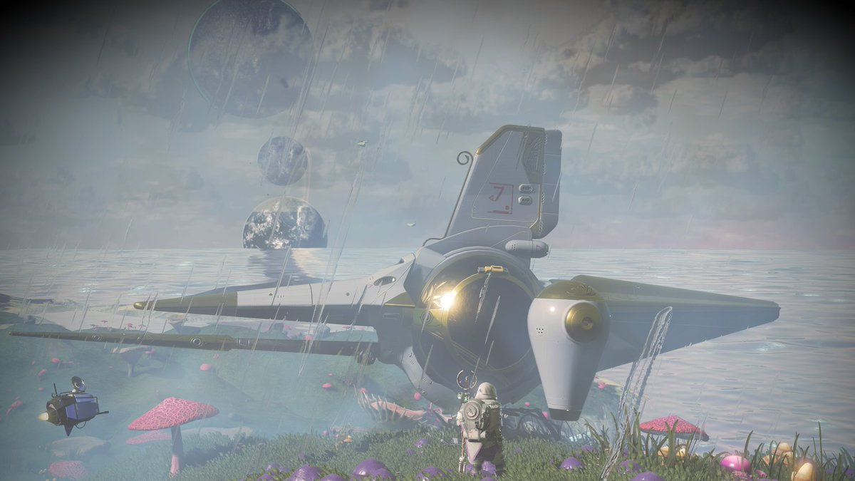 Planets like this in the Calypso galaxy have been the exception not the rule. The sentinels were even friendly… well, they didn’t harass me for stepping outside of my ship. 😅
<a href="/NoMansSky/">Sean Murray</a> <a href="/hellogames/">Hello Games</a> #NoManSky #ourNMSuniverse