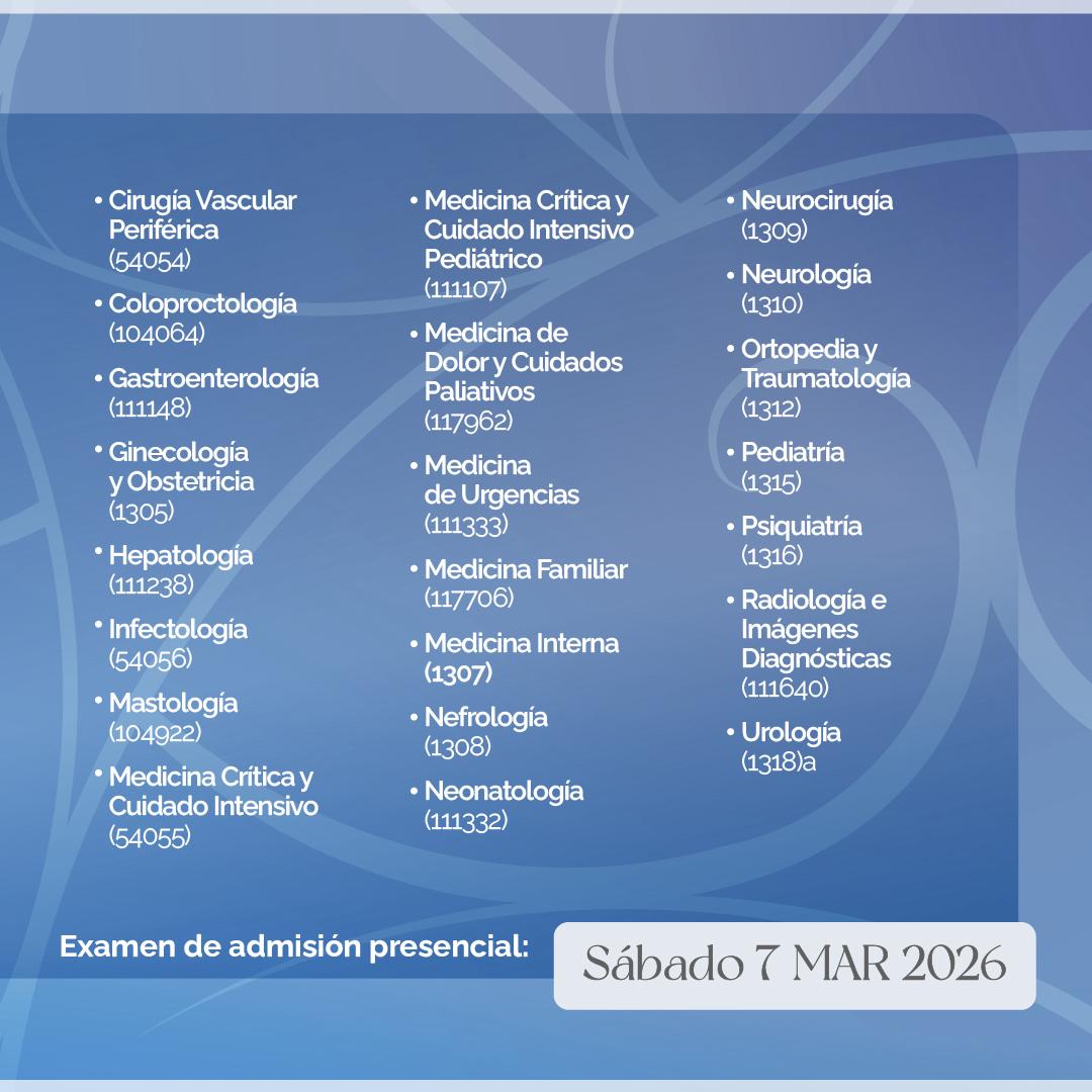 JuanMPardo_'s tweet image. La @EMCSUrosario  de @urosario tiene abiertas las inscripciones para sus Especializaciones Médic Quirúrgicas.

📅 Cierre: 23 feb 2026
📝 Examen: 7 mar 2026

🔗 Inscripción: urosario.my.salesforce-sites.com/registro
📘 Programas: urosario.edu.co/escuela-de-med…

#OrgulloRosarista #EMCS #Posgrados