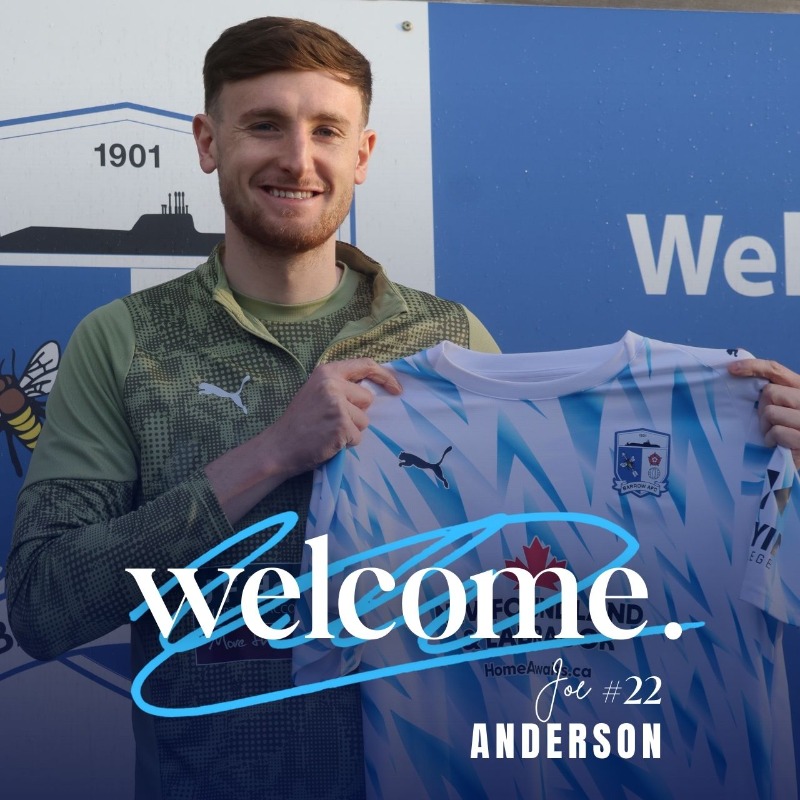 BarrowAFC's tweet photo. ✍️ Barrow AFC are delighted to announce the permanent signing of defender Joe Anderson from Sunderland for an undisclosed fee, subject to EFL approval.

Welcome to the Bluebirds, Joe 💙

#WeAreBarrow