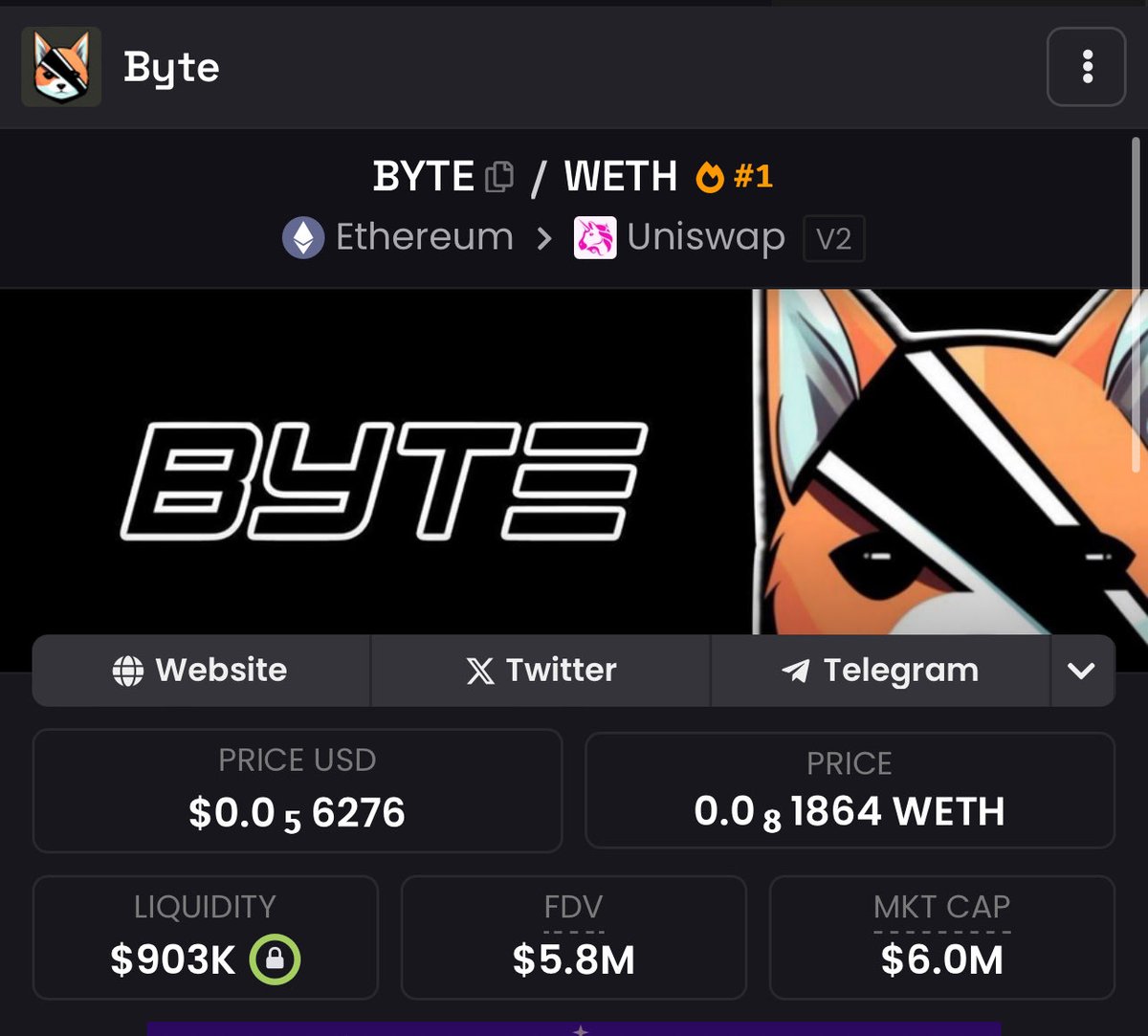 Ok for the record I shilled $Byte at approx $1.8m market cap when I did this post:
 
Just saying this now so I can bookmark it hahaha.
 
Again, DYOR. It’s a dark hose but could run, AI + Grok + Elon factor + New meta emerging?…
 
Wynn