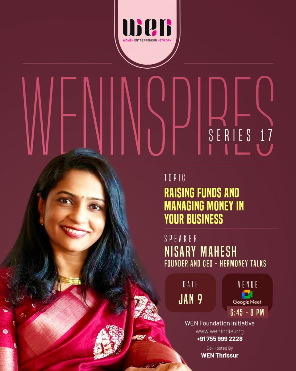 WEN - Women Entrepreneurs Network Foundation (@wenfoundation_) on Twitter photo 