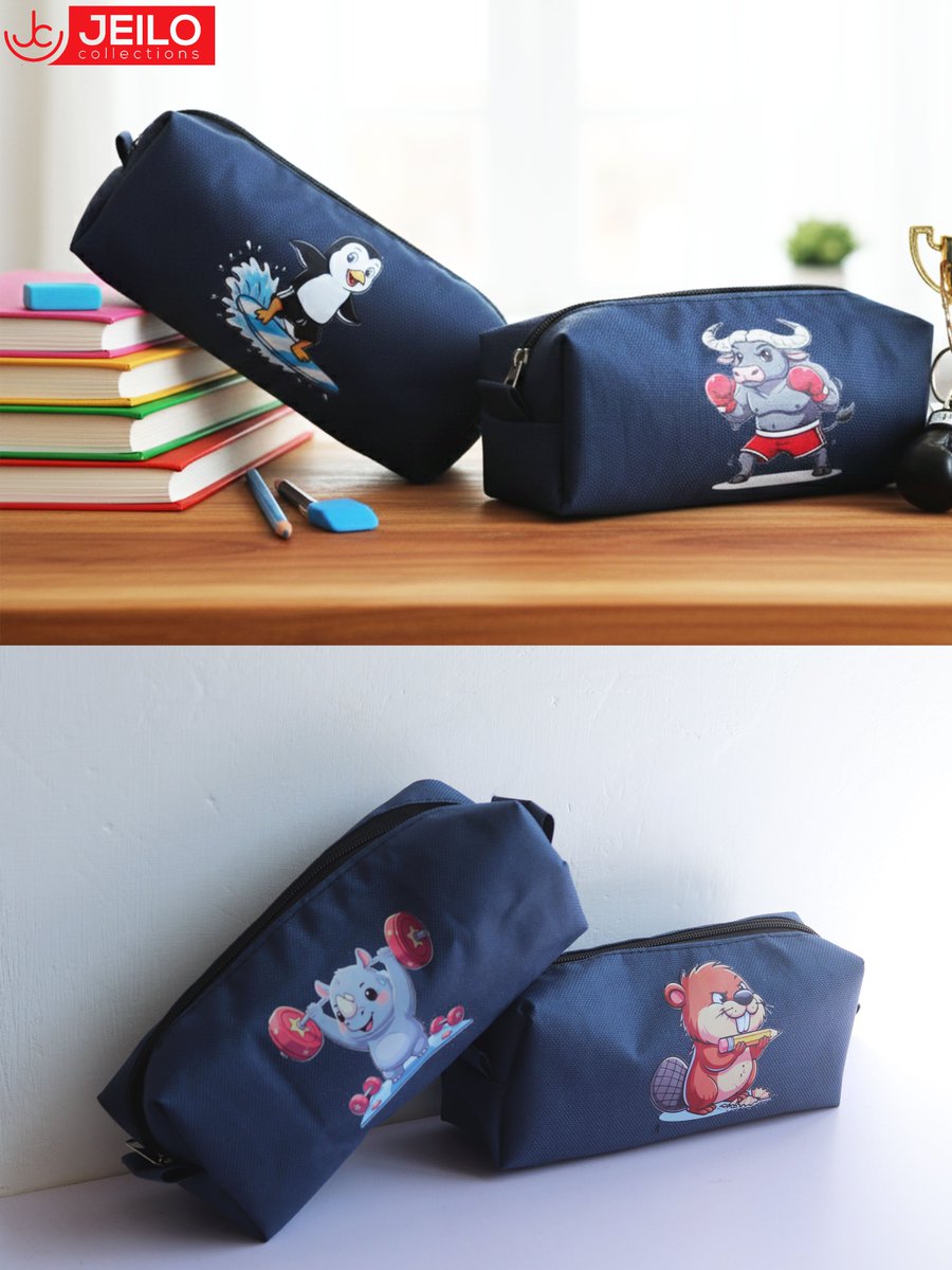 Meet our latest collection of printed pouches—designed for the heavy lifters, the fast movers, and the creative thinkers. JEILO has the perfect companion for your stationery.

Which character matches your vibe today?
#JEILOCollections #PencilCase #BackToSchool #Pouches
