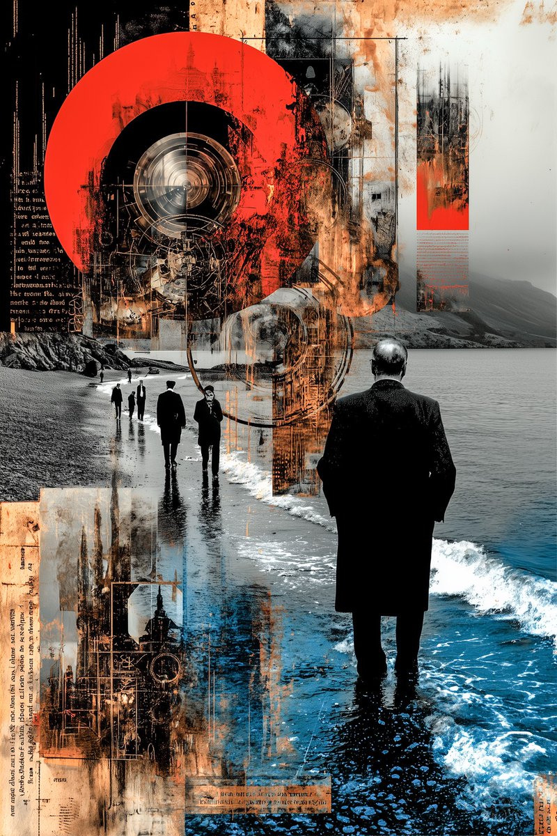 LeeVaris's tweet image. "The Liminal Wanderer: Charting Threshold Spaces" At the shore where memory meets forgetting, silhouettes dissolve into their own reflections. Here, the compass spins freely, pointing always toward the space between breathing in and breathing out. #bobbiandleesphotoadventures