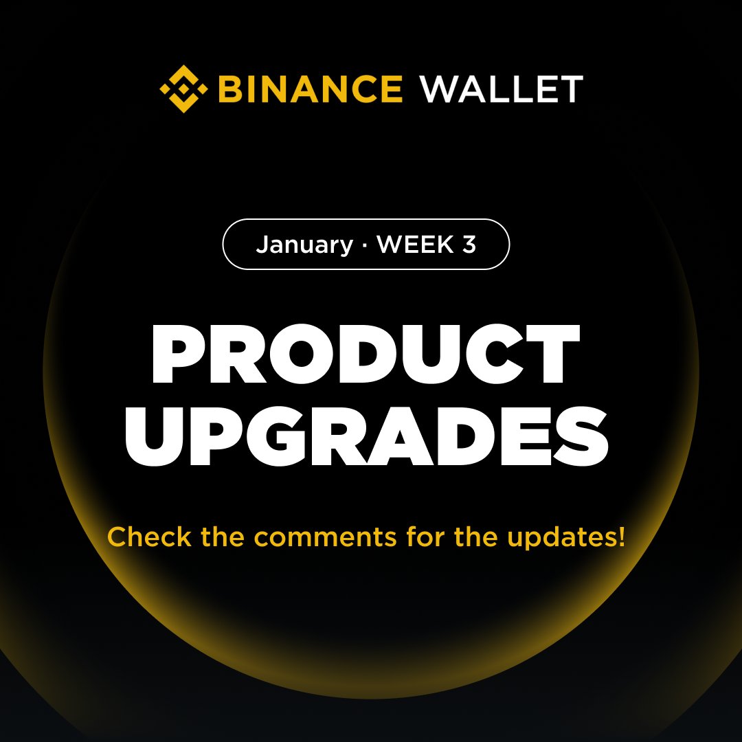BinanceWallet's tweet image. Check out the latest updates in #Binance Wallet !

✨ What’s New:
- Meme Rush Now Supports the Flap Protocol
- Buy Tokenized Stocks with Exchange Balance
- Support Instant Trade widget under Extension Wallet
- Market Page Revamp
- Track Trading Signals with App Wallet Monitor

👇…