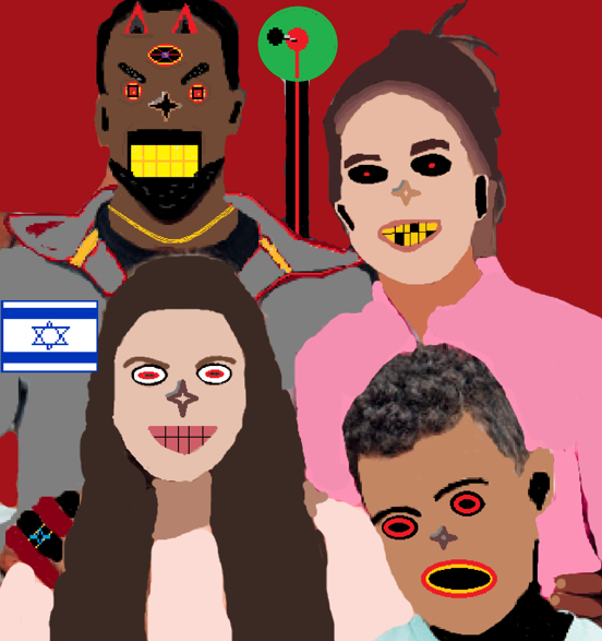 Look at this lovely "Modern English Family"