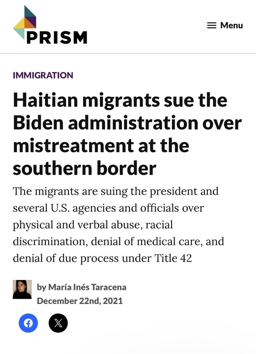 GeauxGabrielle's tweet photo. 44% of people in ICE custody during Biden were Haitian and Black. 

This is our problem too. https://t.co/H7qAWGXVUH