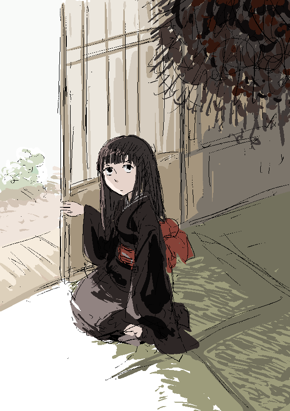 「」|何処ゆきのイラスト
