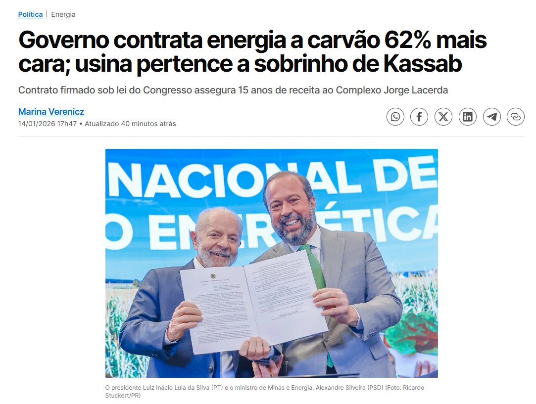 leandroruschel's tweet image. "O ministro da pasta, Alexandre Silveira, é aliado político de Gilberto Kassab, tio de Pedro Grünauer Kassab, sócio da empresa beneficiada."

Trecho da matéria da @infomoney: 

"O governo do presidente Luiz Inácio Lula da Silva (PT) oficializou nesta quarta-feira (14) a…