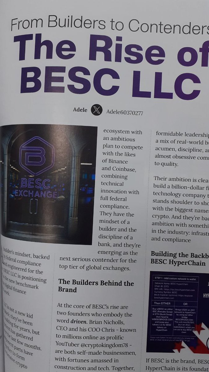 BESCLLC's tweet photo. The new issue of @cryptomagz has started to deliver with #trump on the cover. 

Look for #besc inside and the #bigcryptogiveaway https://t.co/t55r0ZPd4r