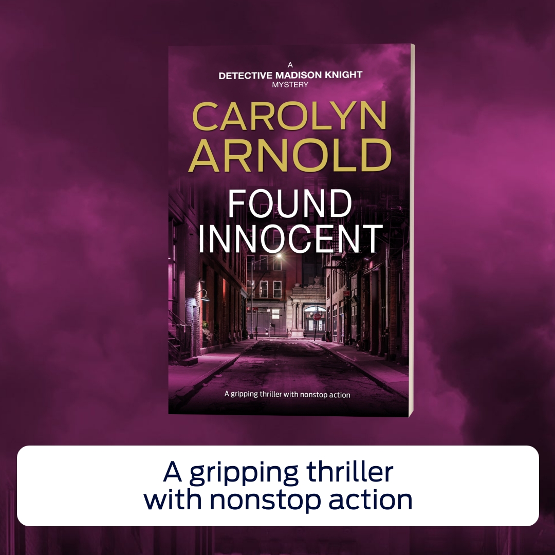 Carolyn_Arnold's tweet image. When a new murder case connects to a death that was concluded as a suicide, Detective Madison Knight is put in a tough spot with others in the police department when she calls the initial ruling into question. carolynarnold.net/found-innocent/ #booklove #crimefiction
