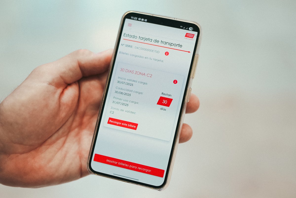 CRT_Madrid's tweet image. 🔊 ¡Buenas noticias! Ya puedes llevar el abono transporte de la @ComunidadMadrid en tu móvil Android!

📲 Descárgate la nueva app Mi tarjeta transporte que integra todos los servicios digitales del CRTM!

+ Info:  c.madrid/w02wa2