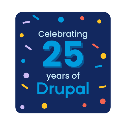¡Feliz 25 cumpleaños, Drupal! 🎉 Gracias por 25 años de código libre, comunidad increíble y millones de ideas construyendo la web juntos con alegría y creatividad🎂

#Drupal25Words #Drupal25 #CelebrateDrupal  #Drupal #DrupalZaragoza