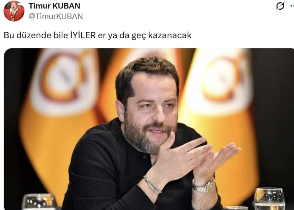 AĞIZLARINDAN "DURUŞ", 
ÜSTLERİNDEN ÇÜRÜME AKAR

6saray yöneticisi Timur Kuban, Mert Hakan Yandaş'ın bunları stadında tokatlaması ile ilgili duruşmada gülmüş ve bunu cep telefonu ile çekmeye kalkmış.

‼️ Geldiği davada kendi stadlarında Fenerbahçeli oyunculardan yedikleri dayağın
