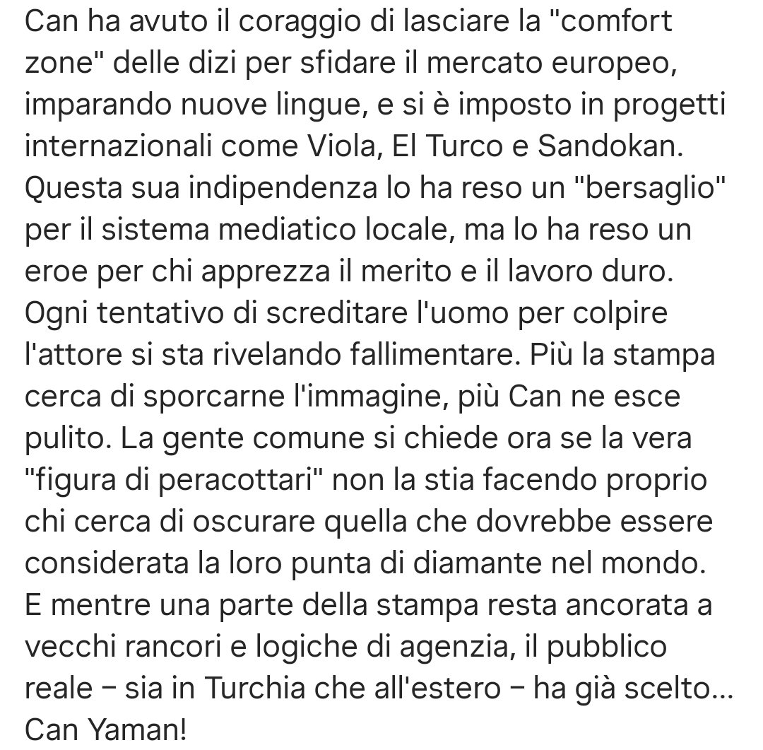 Una standing ovation per <a href="/t/">Tantek</a>.irilla...
#CanYaman sta rompendo il muro tra Turchia e resto del mondo. Le rivoluzioni si fanno anche così